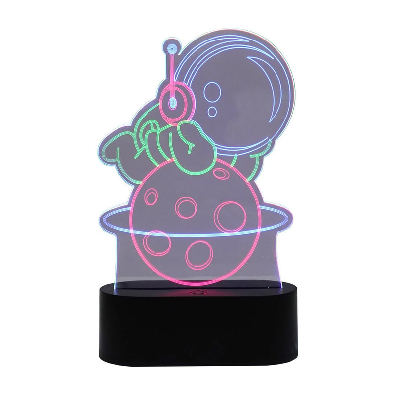 Led Neon 3D Spaceman Floating Shape - إضاءة